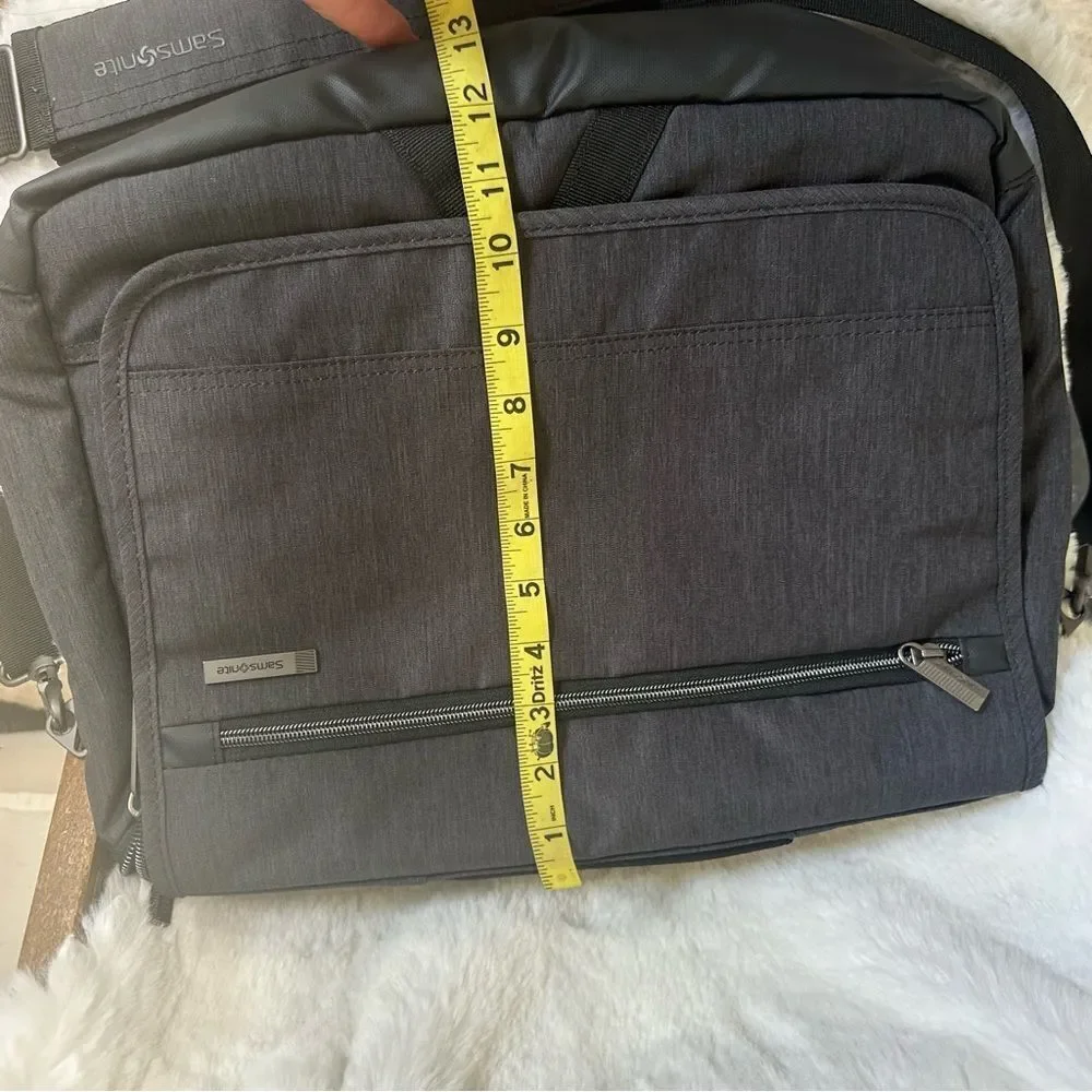 Samsonite Modern Utility Computer Laptop Messenger Travel Bag Dark Charcoal Gray